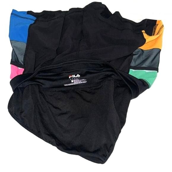 Fila Sport Womens Colorblock Athletic Shorts M - Picture 5 of 8